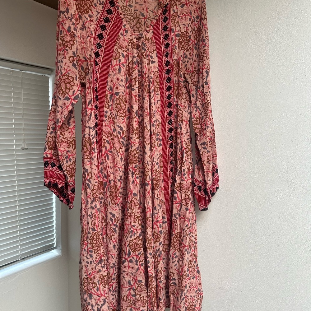 Natalie Martin Fiore Floral Pink and Red Women's Dress